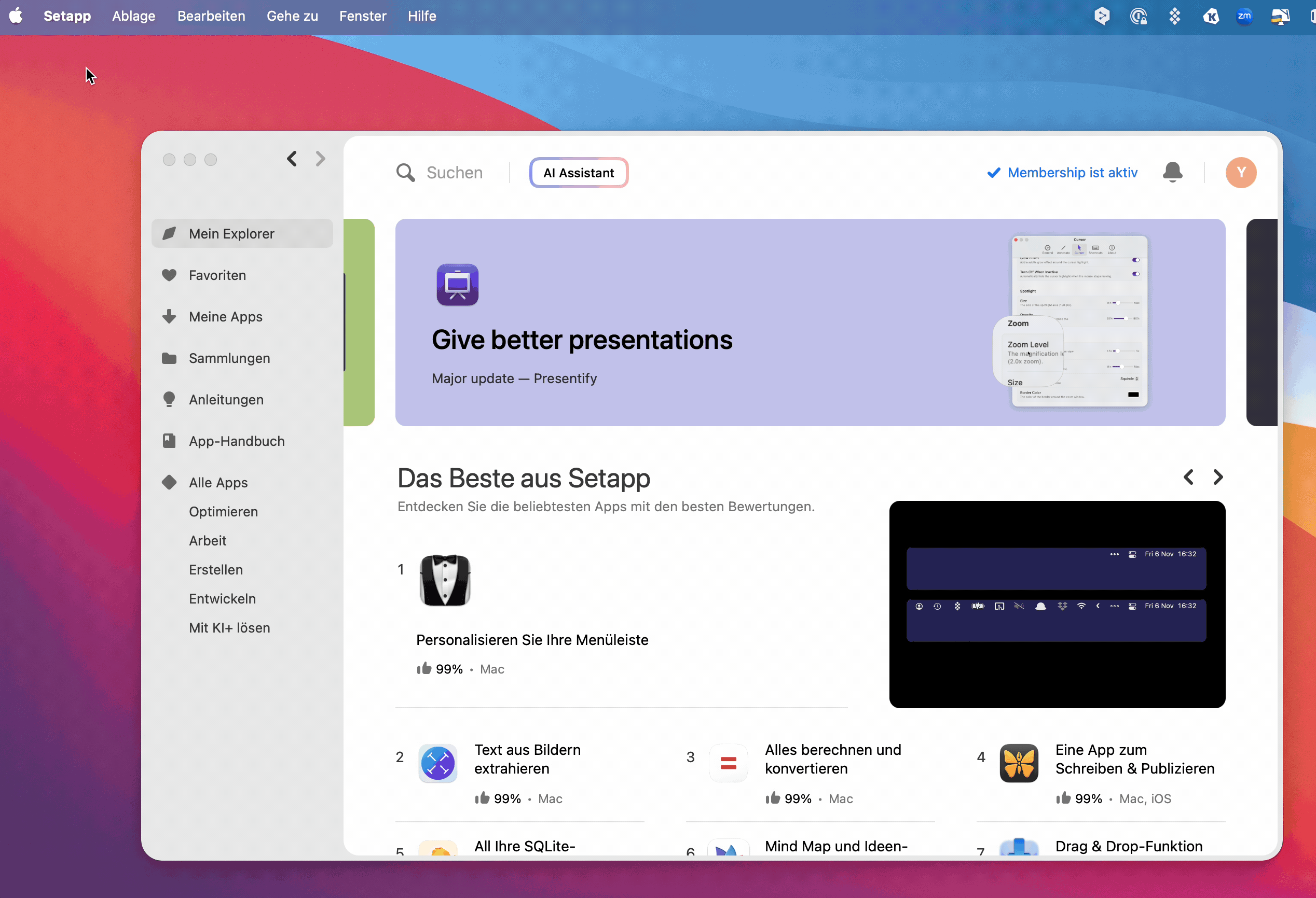 Das animierte Bild demonstriert den gesamten oben beschriebenen Ablauf.